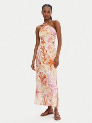 Seafolly Sukienka letnia La Mer 55423-DR Kolorowy Regular Fit. Sukienki damskie Seafolly, bez wzorów, ze lnu, bez ramiączek. Za 439.99 zł.