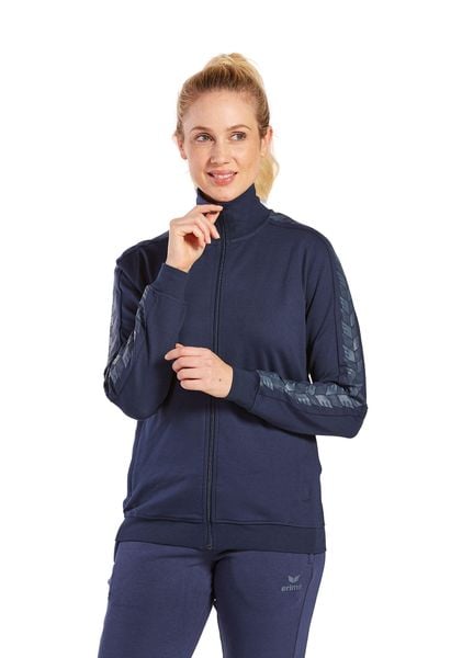 Damska bluza dresowa Erima Essential Team. Niebieskie bluzy damskie Erima, bez wzorów, z dresówki, bez kaptura. Za 253.50 zł.
