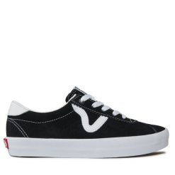 Tenisówki Vans. Czarne trampki damskie Vans, bez wzorów, bez zapięcia. Za 239.99 zł.