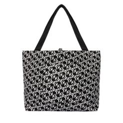 Torebka Karl Lagerfeld Jeans. Czarne shopper bag Karl Lagerfeld Jeans, bez wzorów, z jeansu, bez dodatków. Za 339.99 zł.