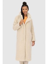 Alife and kickin Płaszcz zimowy "HariAK" w kolorze kremowym rozmiar: XL. Brązowe płaszcze damskie Alife and Kickin, na zimę, xl, bez wzorów, z puchu, bez kaptura. Za 319.88 zł.