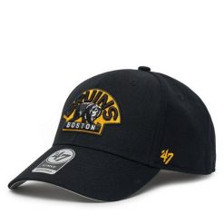 Czapka z daszkiem 47 Brand. Czarne czapki z daszkiem damskie 47 Brand, bez wzorów. Za 79.99 zł.