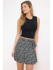 Trendyol Spódnica w kolorze czarno-beżowym rozmiar: S. Białe spódnice damskie Trendyol, s, bez wzorów, mini. Za 82.99 zł.