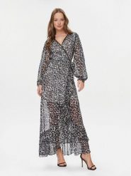 Guess Sukienka codzienna Felisia W4RK24 WFX02 Złoty Regular Fit. Czarne sukienki damskie Guess, z aplikacjami, z syntetyku, bez ramiączek. Za 529.99 zł.