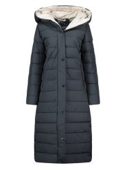 Geographical Norway Płaszcz pikowany w kolorze granatowym rozmiar: XXL. Niebieskie płaszcze damskie Geographical Norway, xxl, bez wzorów, bez kaptura. Za 272.31 zł.