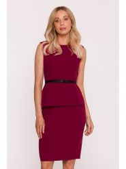 Stylove Sukienka w kolorze bordowym rozmiar: M. Czerwone sukienki damskie Stylove, bez wzorów, z tkaniny, bez ramiączek. Za 279.99 zł.