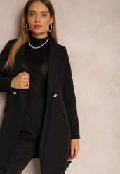 Czarna Marynarka Taliowana Dwurzędowa Swal. Czarne marynarki i żakiety damskie Renee, m, bez wzorów, eleganckie. Za 139.99 zł.