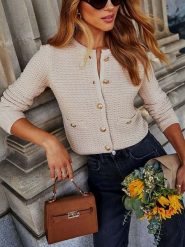 LA Angels Kardigan w kolorze kremowym rozmiar: XL. Brązowe kardigany damskie LA Angels, xl, bez wzorów. Za 165.99 zł.