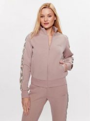 Guess Bluza Britney V2YQ16 KB3P2 Różowy Regular Fit. Czerwone bluzy damskie Guess, xxs, z aplikacjami, z syntetyku, bez kaptura. Za 279.99 zł.