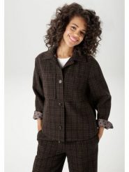 Aniston Kurtka koszulowa w kolorze ciemnobrązowym rozmiar: 42. Brązowe kurtki damskie Aniston, bez wzorów, bez kaptura. Za 127.45 zł.