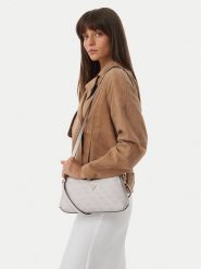 Guess Torebka Noelle II Mini HWBG96 72730 Kremowy. Białe torebki klasyczne damskie Guess, ze skóry, bez dodatków. Za 584.99 zł.