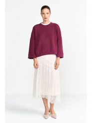 Rich & Royal Bluza w kolorze czerwonym rozmiar: XS. Czerwone bluzy damskie Rich & Royal, xs, bez wzorów, bez kaptura. Za 269.95 zł.