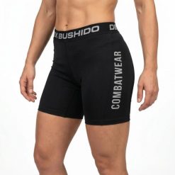 Spodenki kompresyjne damskie krótkie COMBATWEAR DBX Bushido. Czarne spodenki sportowe damskie DBX BUSHIDO, l, bez wzorów, z materiału, na fitness i siłownię. Za 199.99 zł.
