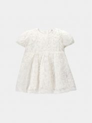 Coccodrillo Sukienka elegancka WC4128202EBG Écru Regular Fit. Sukienki dziewczęce COCCODRILLO, bez wzorów, z syntetyku, bez ramiączek. Za 69.90 zł.