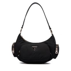 Torebka Guess. Czarne torebki klasyczne damskie Guess, bez dodatków. Za 459.99 zł.