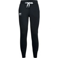 Spodnie sportowe damskie Under Armour Rival Fleece. Białe spodnie sportowe damskie Under Armour, l, bez wzorów, z dresówki, do piłki nożnej. Za 218.50 zł.