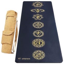 Mata do jogi gumy-sztucznej skóry 5mm +Torba z korka, do suchych lub mokrych rąk. Brązowe torby sportowe ACHAMANA, bez wzorów, z bawełny, duże. Za 661.00 zł.