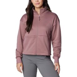 Damska bluza polarowa Columbia Boundless Trek Tech z pełnym zamkiem błyskawiczny. Fioletowe bluzy damskie Columbia, na zimę, xs, bez wzorów, z polaru, bez kaptura. W wyprzedaży za 313.00 zł.