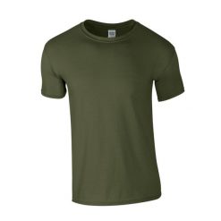 Koszulka Softstyle Dla Dorosłych Unisex. Zielone bluzki damskie GILDAN, l, bez wzorów, sportowe, bez kołnierzyka, bez ramiączek. Za 29.99 zł.