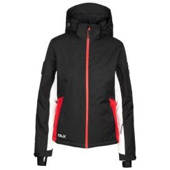 Dlx Dolores - Damska kurtka narciarska Dlx czarna. Czarne kurtki damskie Trespass, na zimę, bez wzorów, bez kaptura. Za 621.99 zł.