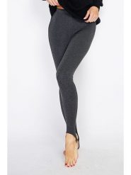 ASSUILI Legginsy w kolorze antracytowym rozmiar: 40. Czarne legginsy damskie Assuili, bez wzorów, z jedwabiu. Za 100.99 zł.