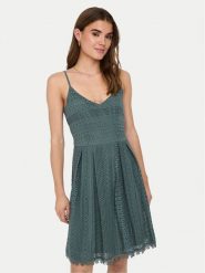 ONLY Sukienka letnia Helena 15204799 Khaki Regular Fit. Brązowe sukienki damskie Only, bez wzorów, z bawełny, bez ramiączek. Za 239.99 zł.