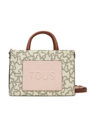 TOUS Torebka Amaya Kaos Icon 2002188201 Beżowy. Brązowe torebki klasyczne damskie tous, ze skóry, bez dodatków. Za 999.99 zł.