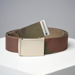 Pasek outdoor SOLOGNAC 100 camo. Brązowe paski damskie SOLOGNAC, bez wzorów, z poliesteru. Za 39.99 zł.