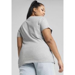 Damska koszulka ESS No. 1 Logo PUMA Light Gray Heather. Czarne bluzki damskie Puma, s, bez wzorów, z gumy, bez kołnierzyka, bez ramiączek. W wyprzedaży za 64.00 zł.