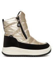 Calvin Klein Śniegowce Snow Boot V3A5-83140-1862 S Écru. Białe kozaki dziewczęce Calvin Klein, bez wzorów, z materiału, bez obcasa, bez zapięcia. Za 629.99 zł.