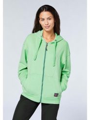 Chiemsee Bluza w kolorze zielonym rozmiar: XS. Zielone bluzy damskie Chiemsee, xs, bez wzorów, z bawełny, bez kaptura. Za 104.64 zł.