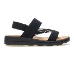 Sandały damskie Rylie. Czarne sandały damskie Regatta, bez wzorów, z poliesteru, bez obcasa, bez zapięcia. Za 349.99 zł.