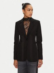 PINKO Marynarka Eracle 103032 A1MX Czarny Regular Fit. Czarne marynarki i żakiety damskie Pinko, bez wzorów, z bawełny. Za 1,629.00 zł.