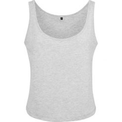 Wrzosowy Podkoszulek Oversize Dla Kobiet. Szare koszulki sportowe damskie BUILD YOUR BRAND, xl, bez wzorów, bez ramiączek. Za 41.99 zł.