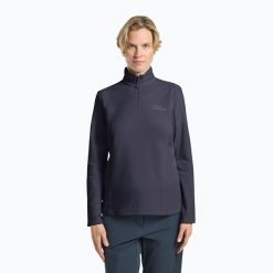 Bluza trekkingowa damska Jack Wolfskin Taunus Hz. Niebieskie bluzy damskie Jack Wolfskin, xs, bez wzorów, z materiału, bez kaptura. Za 179.99 zł.