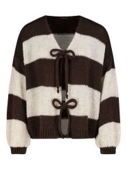 Sublevel Kardigan w kolorze brązowo-beżowym rozmiar: L/XL. Brązowe kardigany damskie Sublevel, l, bez wzorów. Za 108.99 zł.