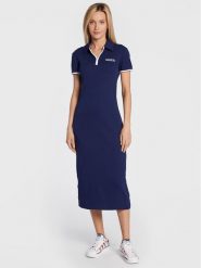Adidas Sukienka codzienna Polo HL6579 Granatowy Regular Fit. Niebieskie sukienki damskie Adidas, bez wzorów, z bawełny, bez ramiączek. Za 299.99 zł.