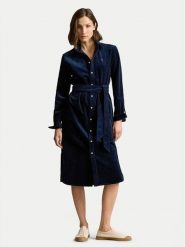 Polo Ralph Lauren Sukienka koszulowa 211941474005 Granatowy Regular Fit. Niebieskie sukienki damskie Polo Ralph Lauren, bez wzorów, z bawełny, bez ramiączek. Za 1,299.00 zł.
