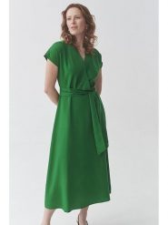 TATUUM Sukienka "Wanessa" w kolorze zielonym rozmiar: 40. Zielone sukienki damskie TATUUM, bez wzorów, z lyocellu, bez ramiączek. Za 242.70 zł.