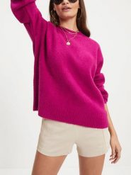 LA Angels Sweter w kolorze różowym rozmiar: XL. Różowe swetry klasyczne damskie LA Angels, xl, z bawełny, bez kołnierzyka. Za 153.71 zł.