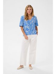 Cream Bluzka w kolorze błękitnym rozmiar: 40. Niebieskie bluzki damskie Cream, bez wzorów, bez kołnierzyka, bez ramiączek. Za 114.95 zł.