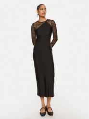 ROTATE Sukienka koktajlowa Isadora 112910100 Czarny Slim Fit. Czarne sukienki damskie ROTATE, bez wzorów, z syntetyku, wizytowe, bez ramiączek. Za 609.99 zł.