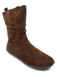 Groundies Skórzane buty "Odessa GO1" w kolorze jasnobrązowym do chodzenia na boso rozmiar: 41. Brązowe botki damskie Groundies, ze skóry, bez obcasa, bez zapięcia. Za 339.99 zł.