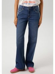 Aniston Dżinsy - Comfort fit - w kolorze granatowym rozmiar: 38. Niebieskie jeansy damskie Aniston, z podwyższonym stanem. Za 69.91 zł.