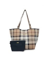 Barbour Torebka LBA0517BE71 Beżowy. Brązowe shopper bag Barbour, z materiału, bez dodatków. Za 739.99 zł.