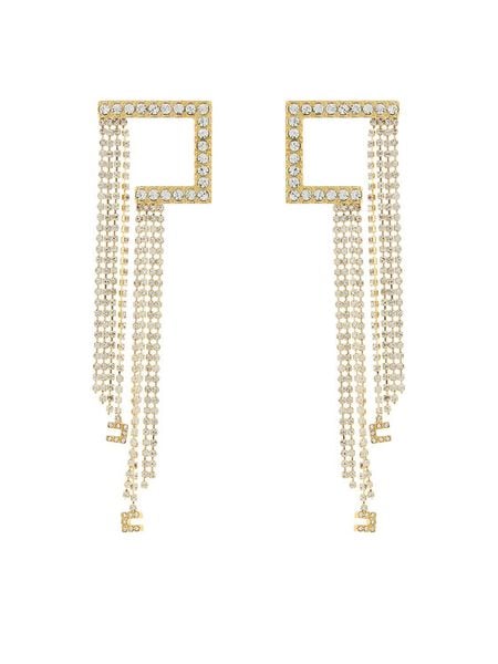 Elisabetta Franchi Kolczyki OR-33-B47E2-V300 Złoty. Żółte kolczyki damskie Elisabetta Franchi, złote. Za 769.99 zł.