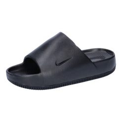 Klapki damskie Nike DX4816001. Czarne klapki damskie Nike, bez wzorów, z materiału, bez obcasa, bez zapięcia. Za 325.00 zł.