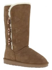 Gooce Skórzane kozaki zimowe "Cornice" w kolorze jasnobrązowym rozmiar: 39. Brązowe kozaki damskie Gooce, na zimę, ze skóry, bez obcasa, bez zapięcia. Za 260.99 zł.