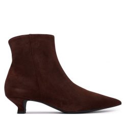 Botki HÖGL. Brązowe botki damskie Högl, bez obcasa, na szpilce, bez zapięcia. Za 959.99 zł.