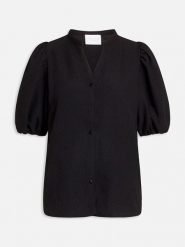 SisterS point Bluzka w kolorze czarnym rozmiar: M. Czarne bluzki damskie Sisters Point, m, bez wzorów, bez kołnierzyka, bez ramiączek. Za 52.05 zł.